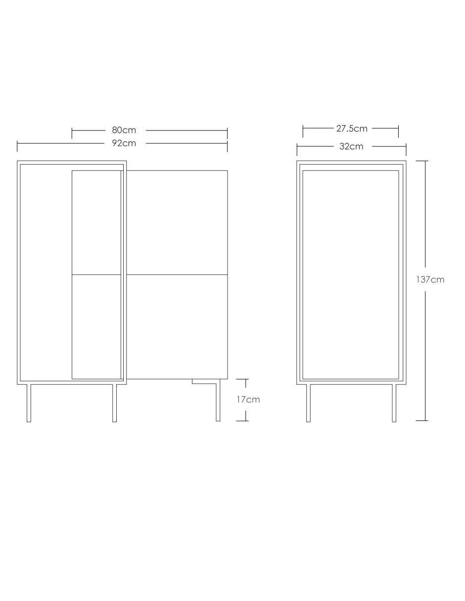 Credenza armable de MDF 8