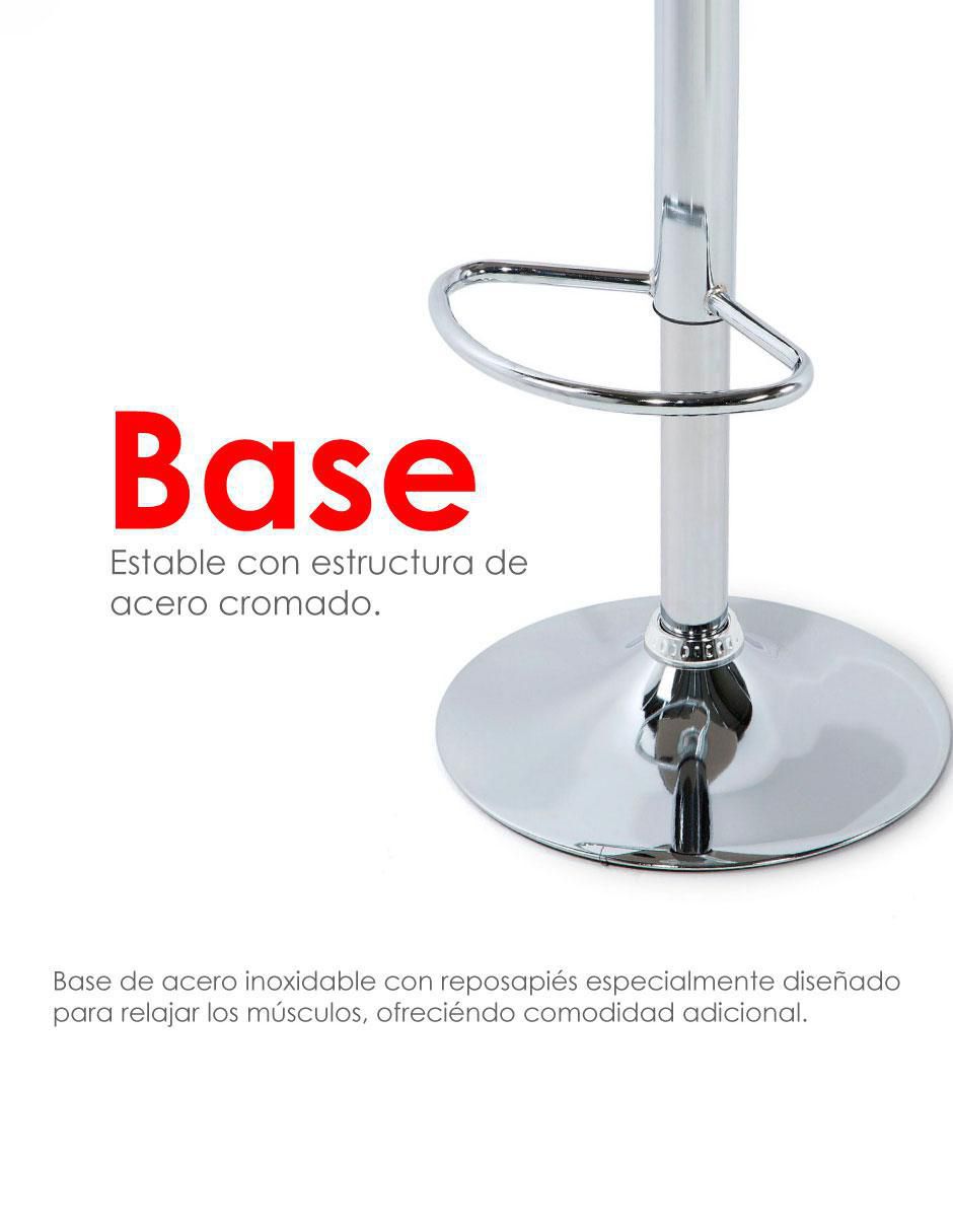 Taburete de vinipiel 8