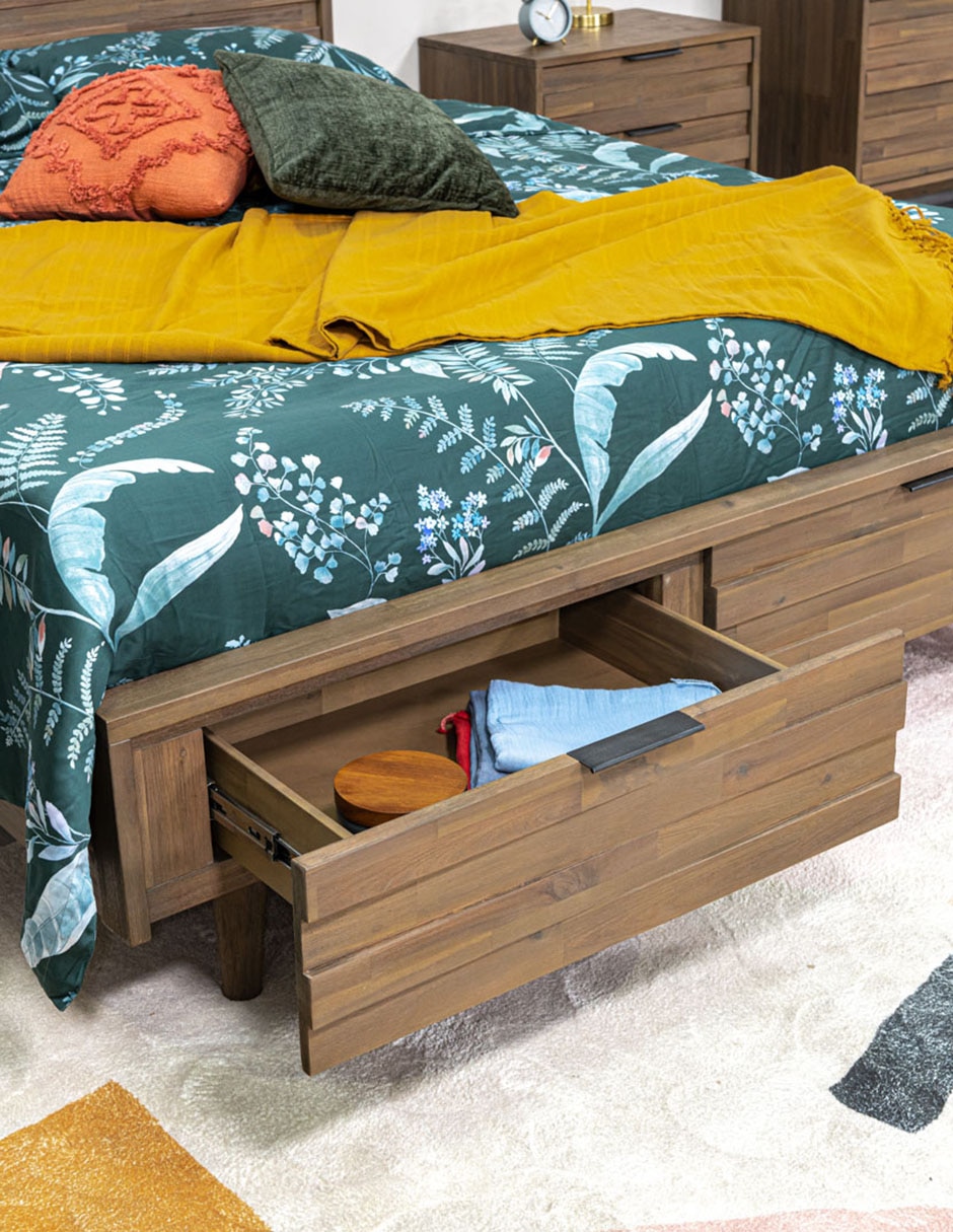 Cama Asher de madera acacia 3