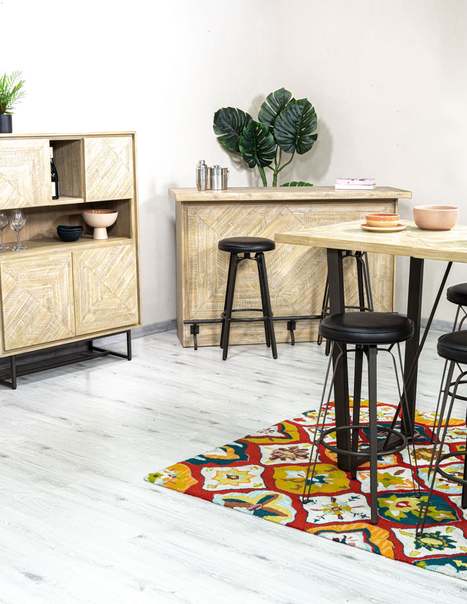 Barra bar Luna de madera acacia 10
