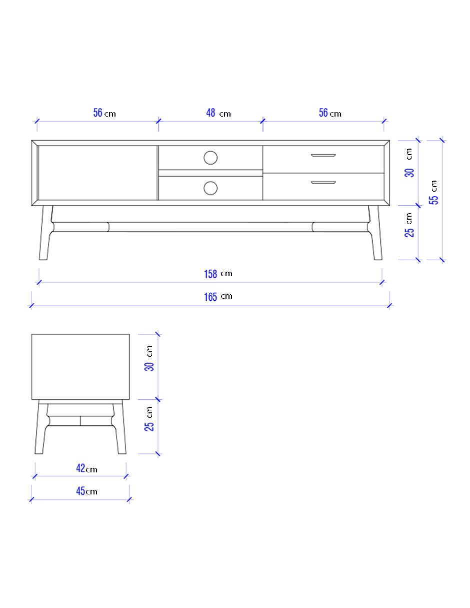 Mueble de tv Estrada de madera acacia 12