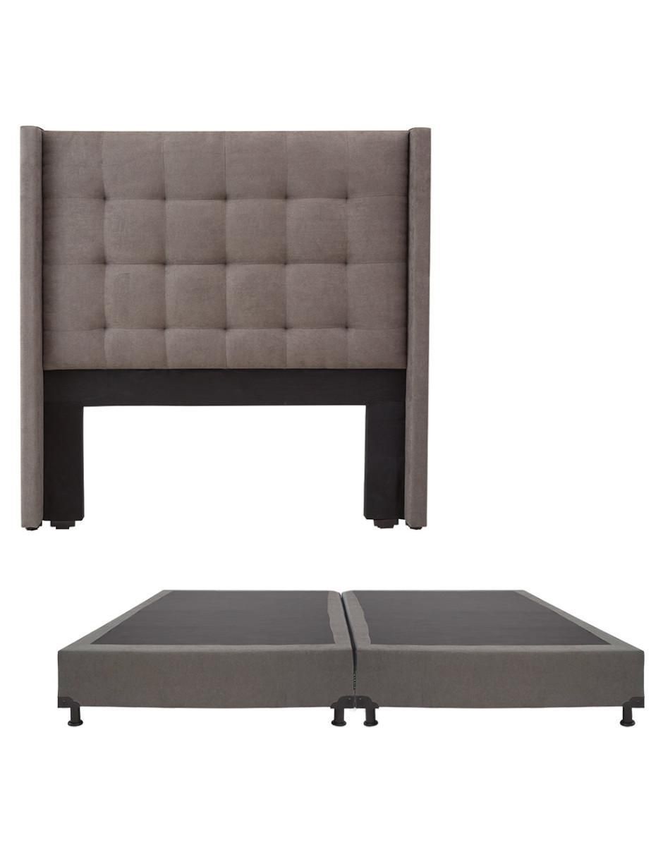 Set recamara cabecera + box Dicasa de madera pino