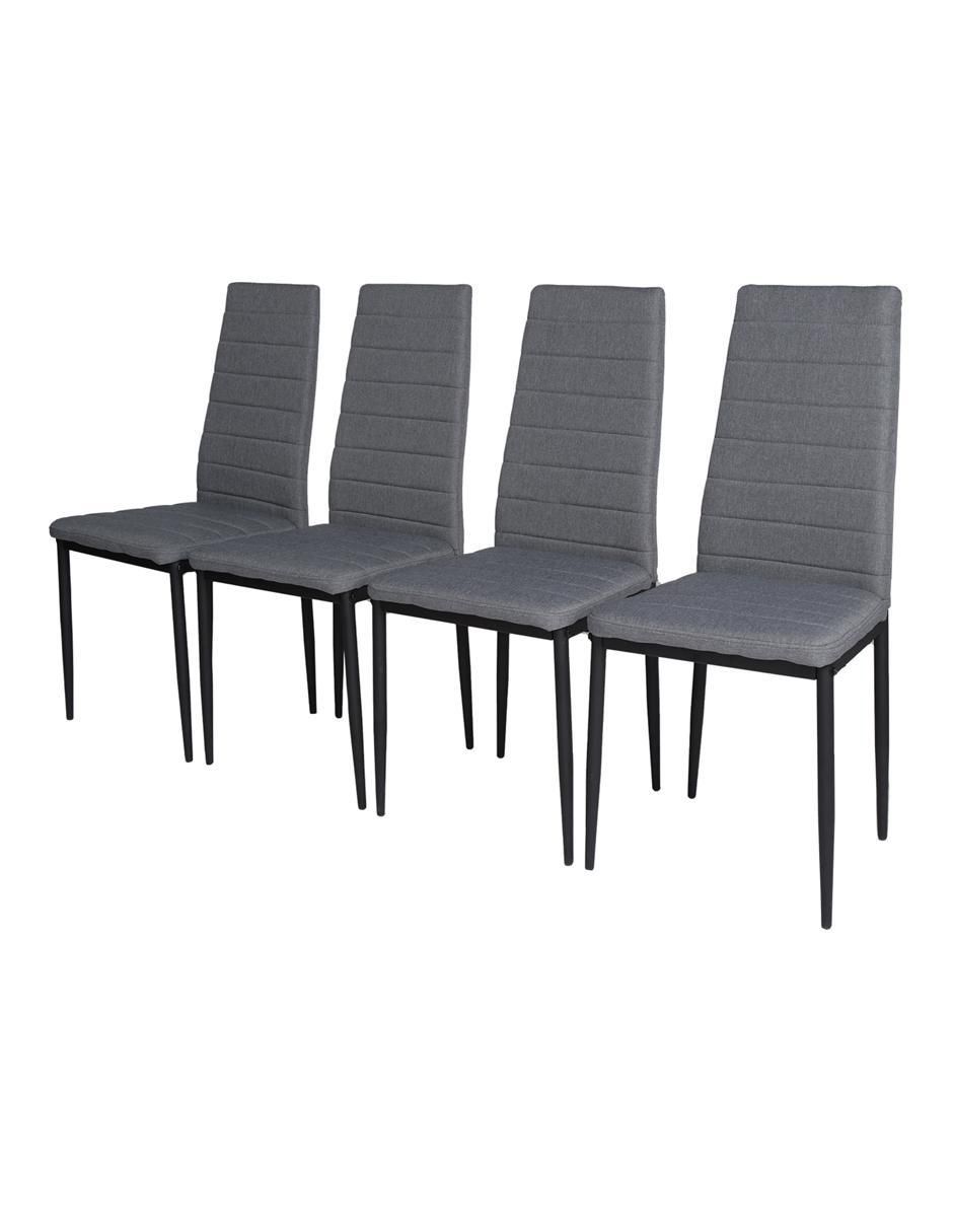 Silla 4 piezas Ann de acero 4