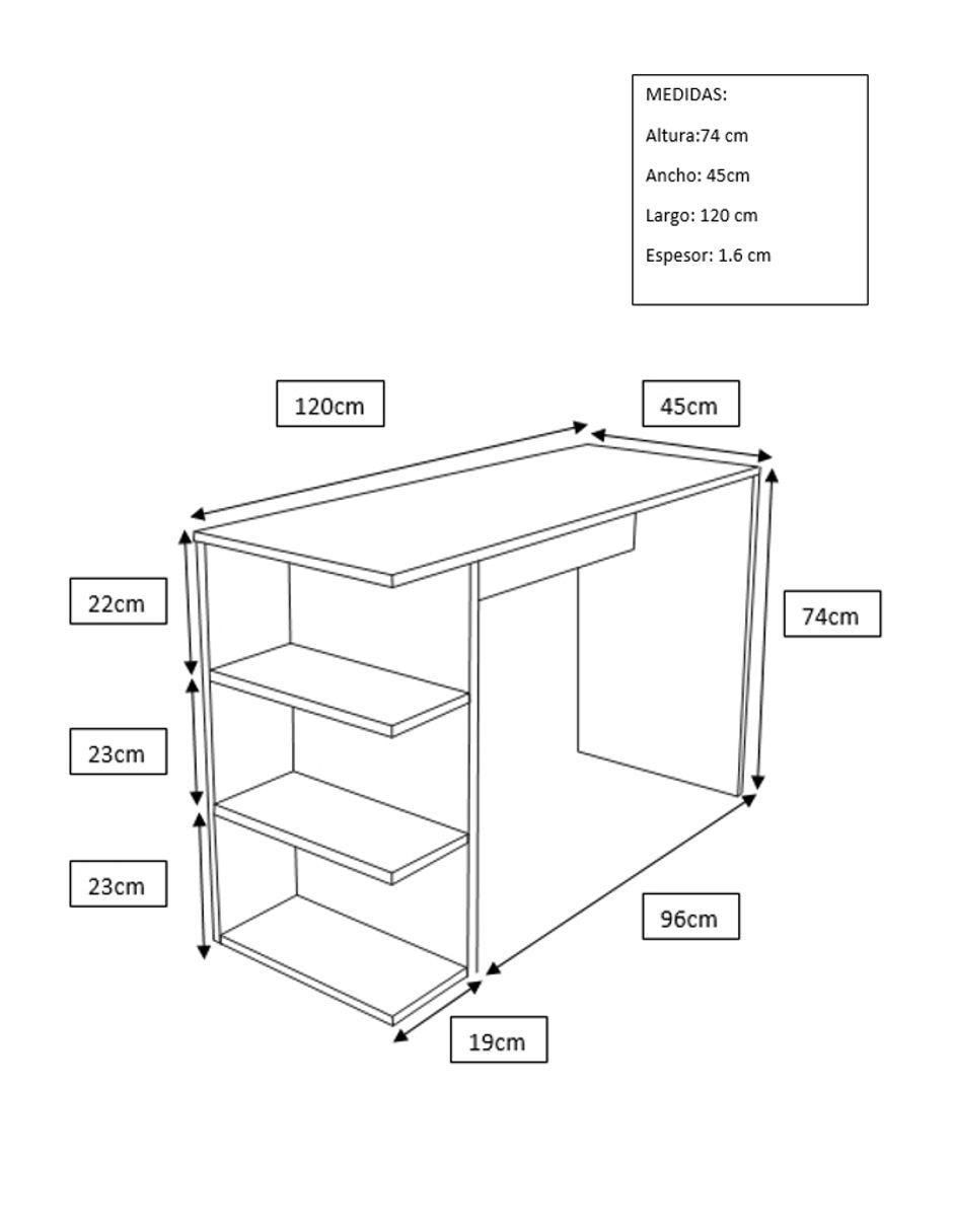 Escritorio de MDF 3