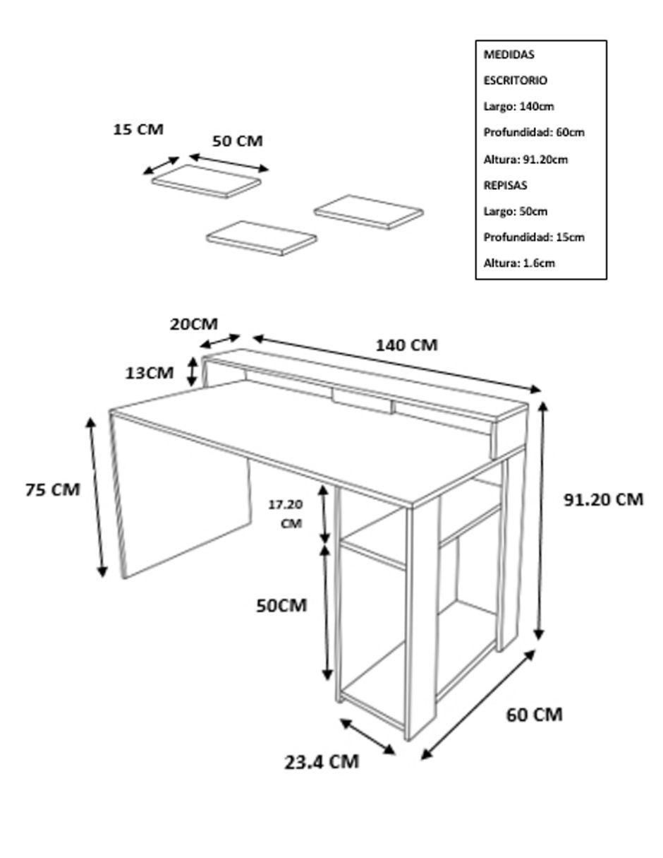 Escritorio de MDF 3