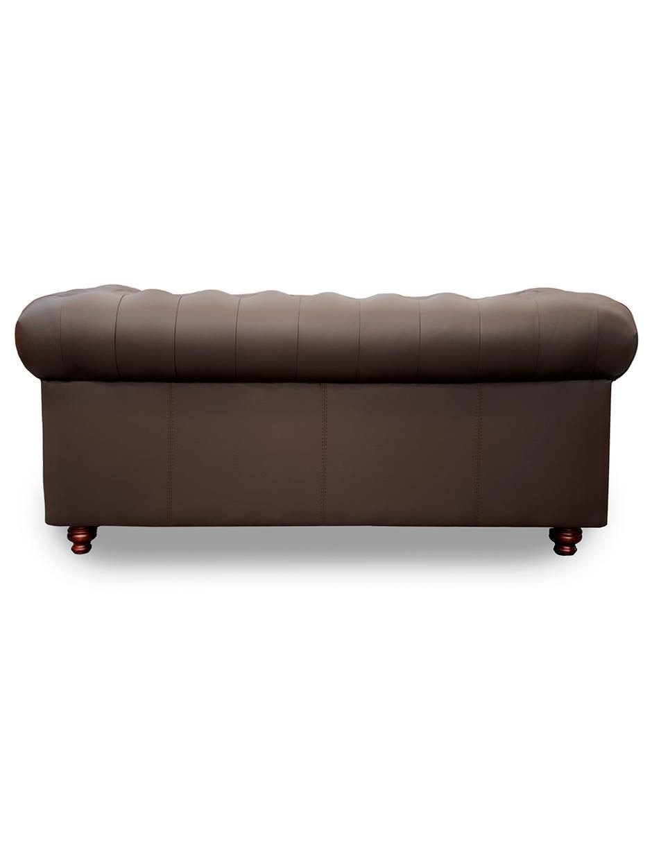 Sala 3 piezas Chesterfield de piel y vinil 3