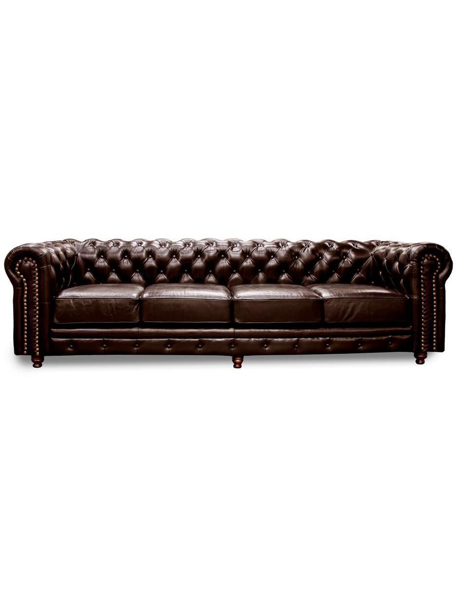 Sofá Chesterfield de piel