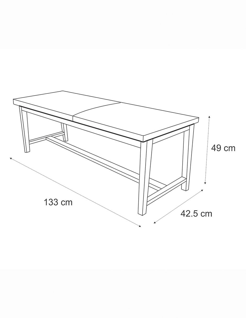 Banca de madera sólida 11