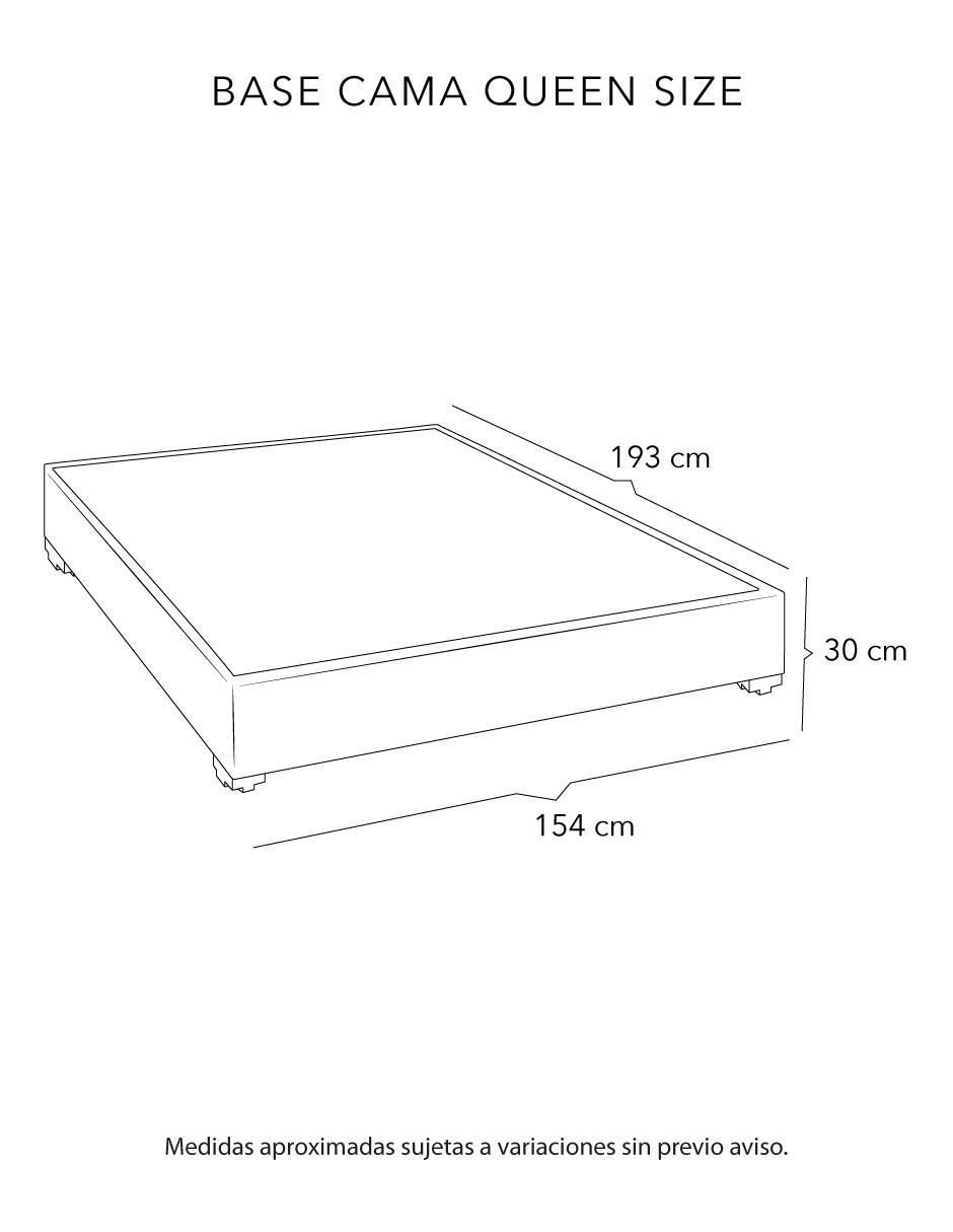 Base para cama Belt de madera y tela