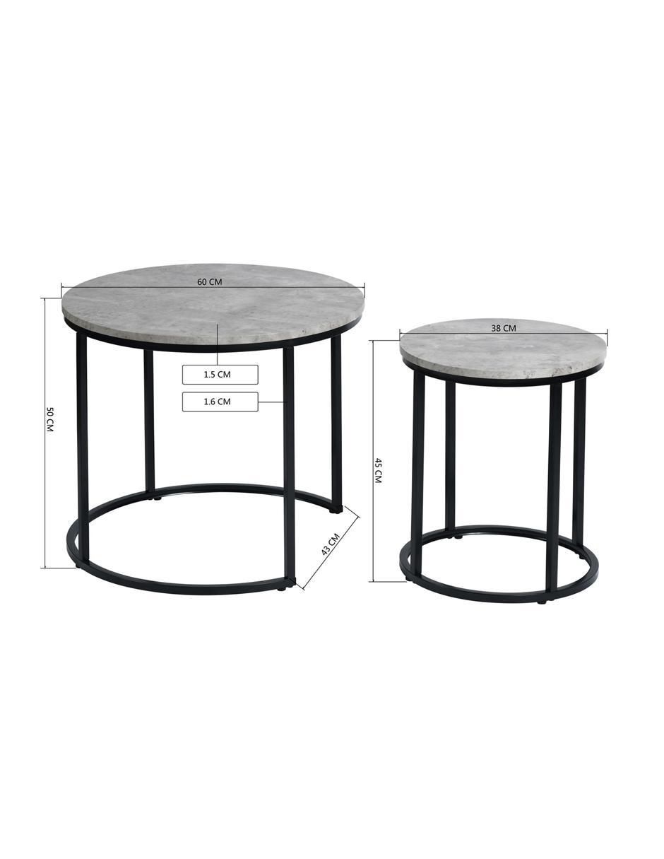Mesa de centro armable Osric de MDF 9