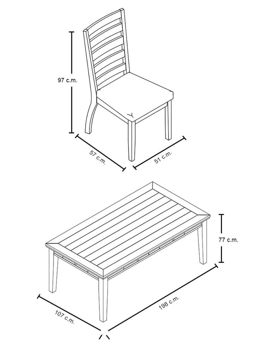 Comedor para 4 personas 8