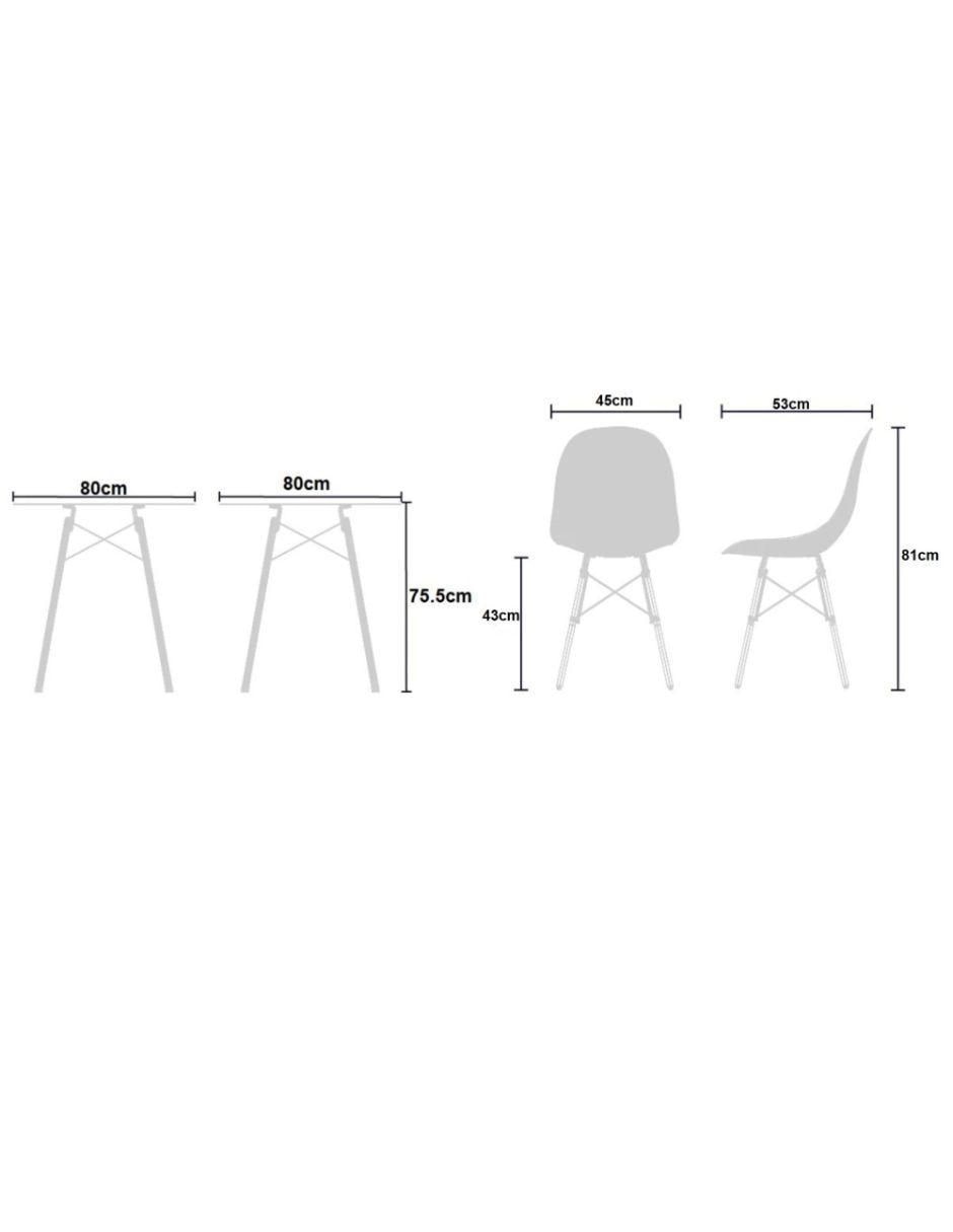 "comedor" mundo in eames trendy circular "para" 4 personas