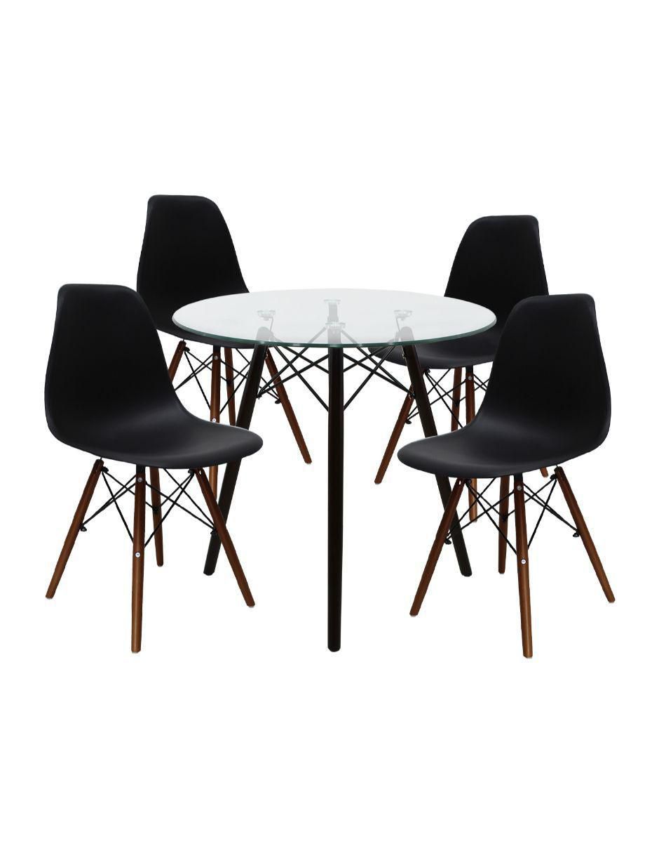 Comedor Eames para 4 personas de cristal 1