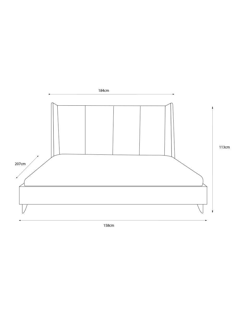 Cama Hampton de madera pino 5