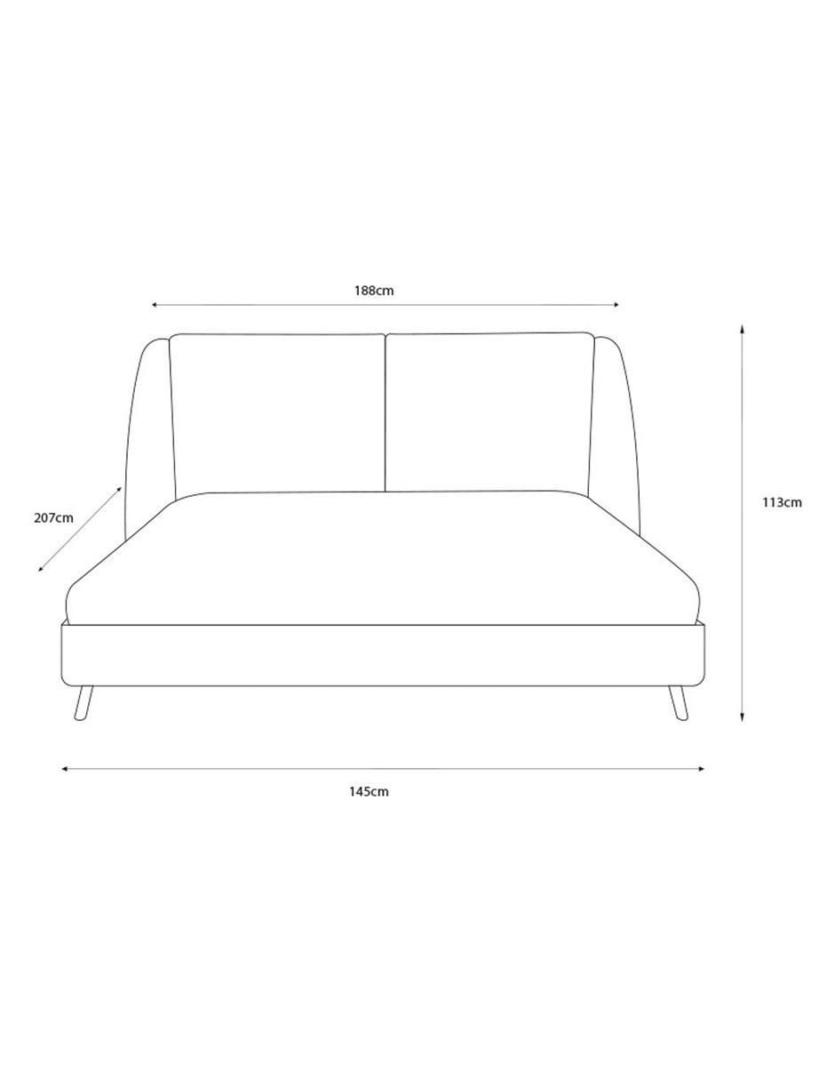 Cama sochic mueble "de" madera pino