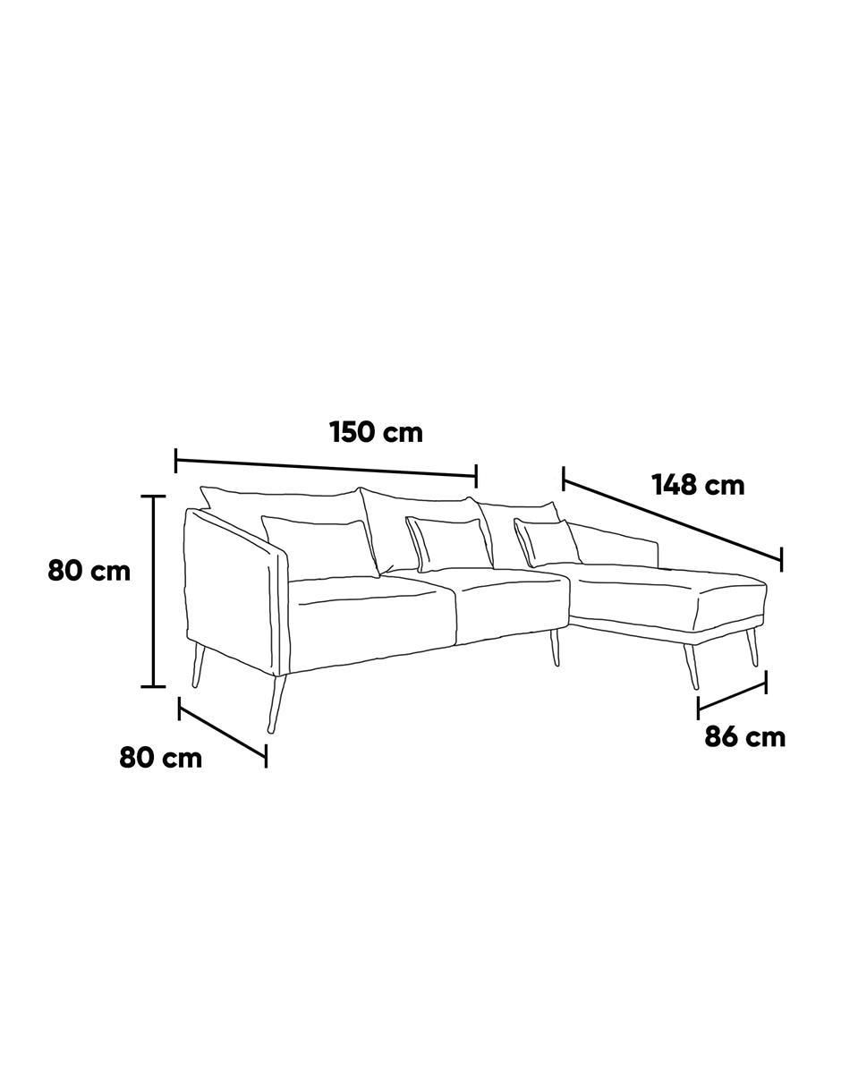 Chaise lounge kessa nelly "de" poliéster