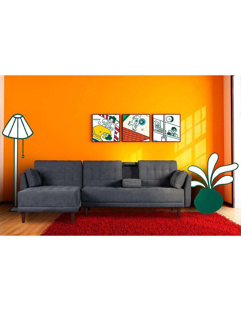 Sala modular makora annara con tecnología beehive airflex foam reversible "de" velvet