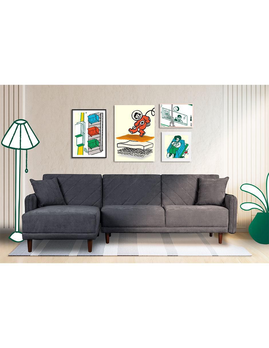 Sala modular makora cosmo reversible beehive memory foam "de" velvet