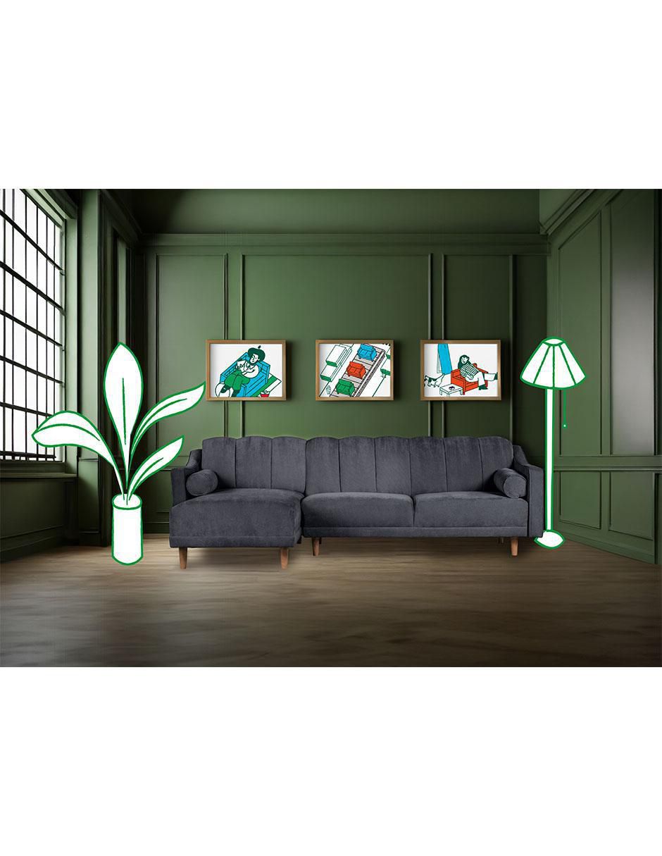 Sala modular reversible scotch makora "de" velvet