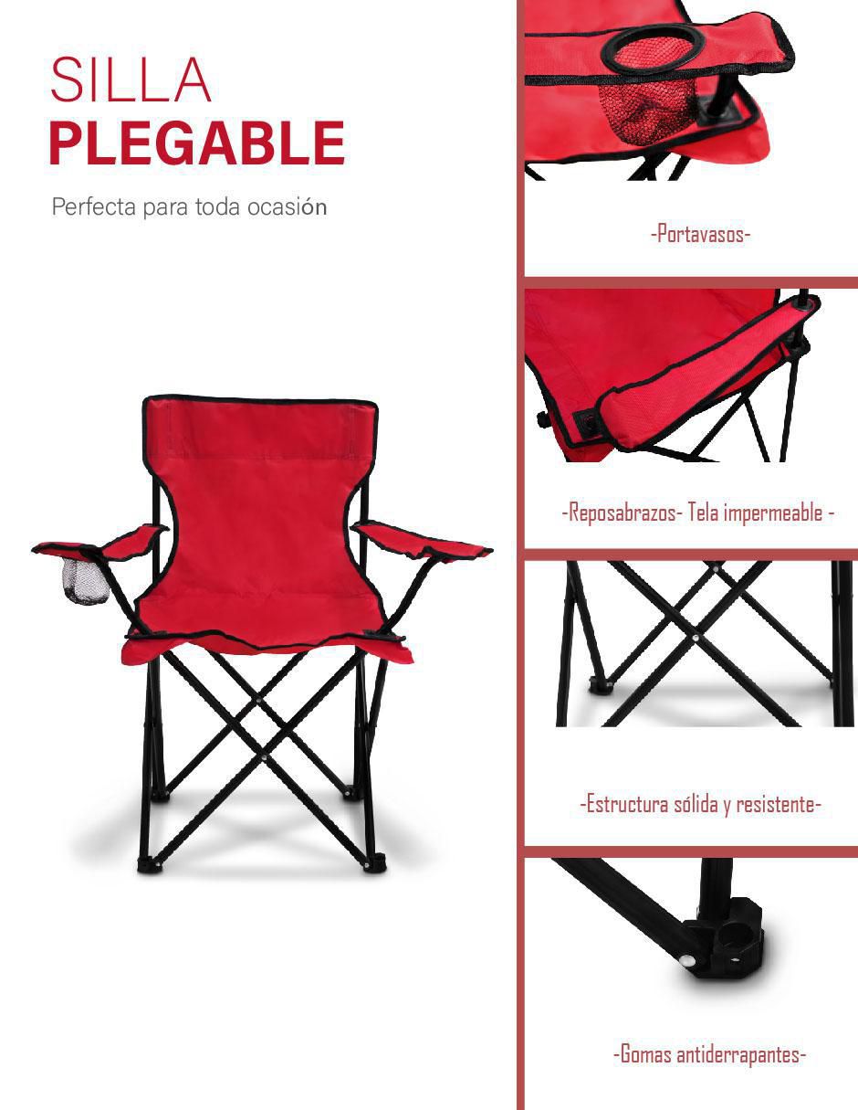 Silla plegable de tela 10