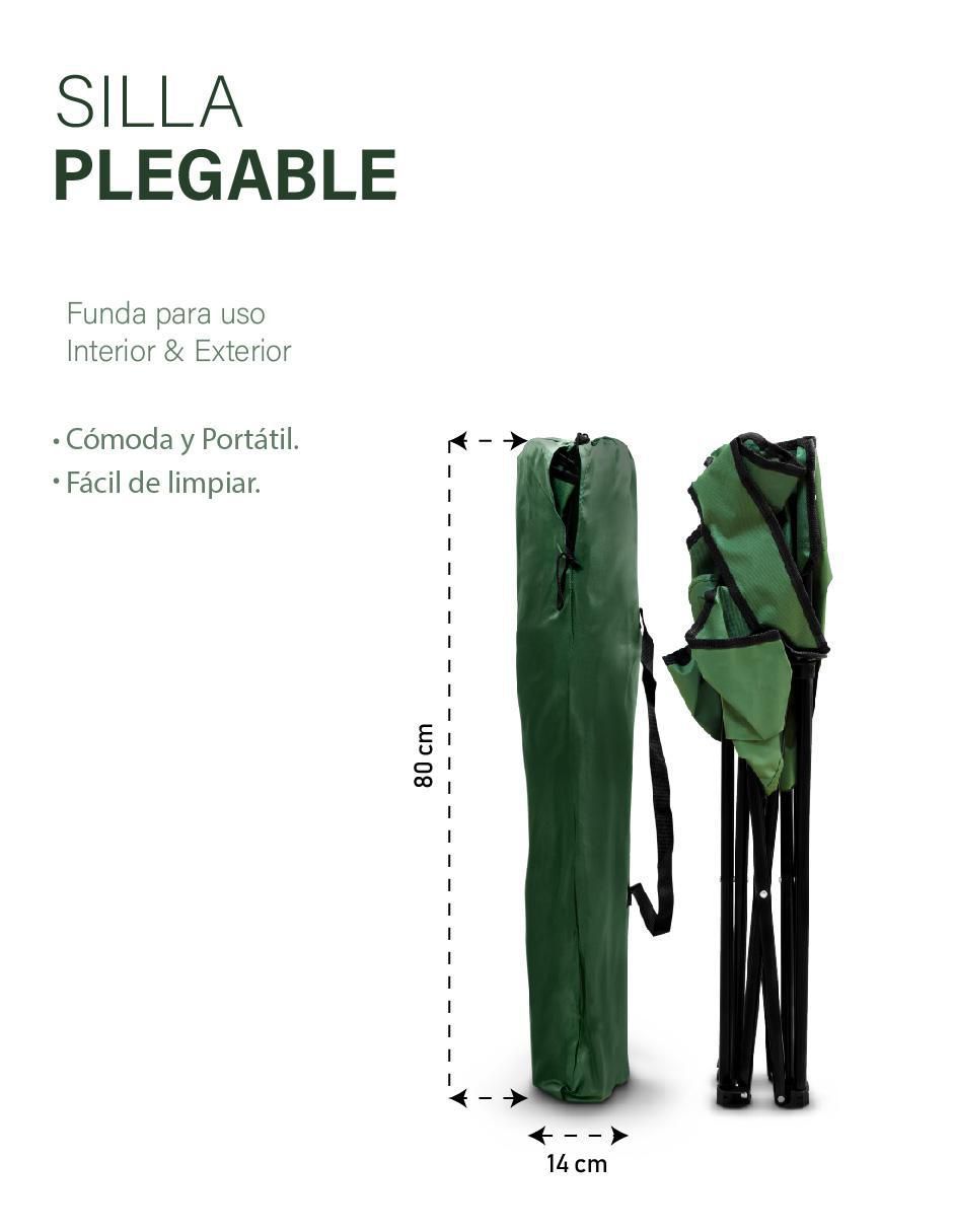 Silla plegable de tela 10