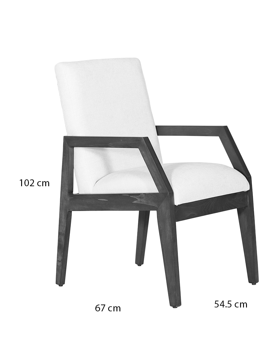 Silla London de madera nogal 8