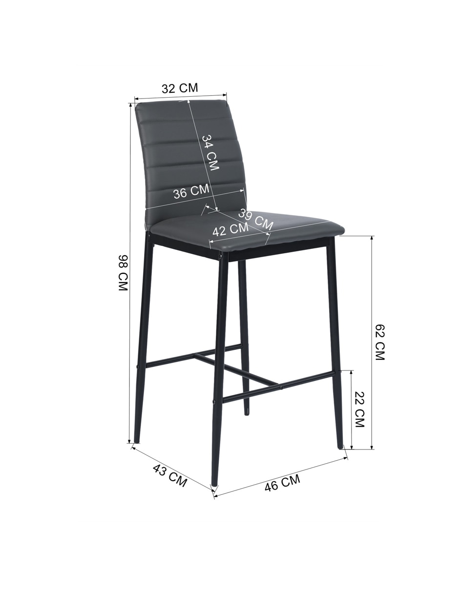 Juego de bancos altos Ann Barstool 8