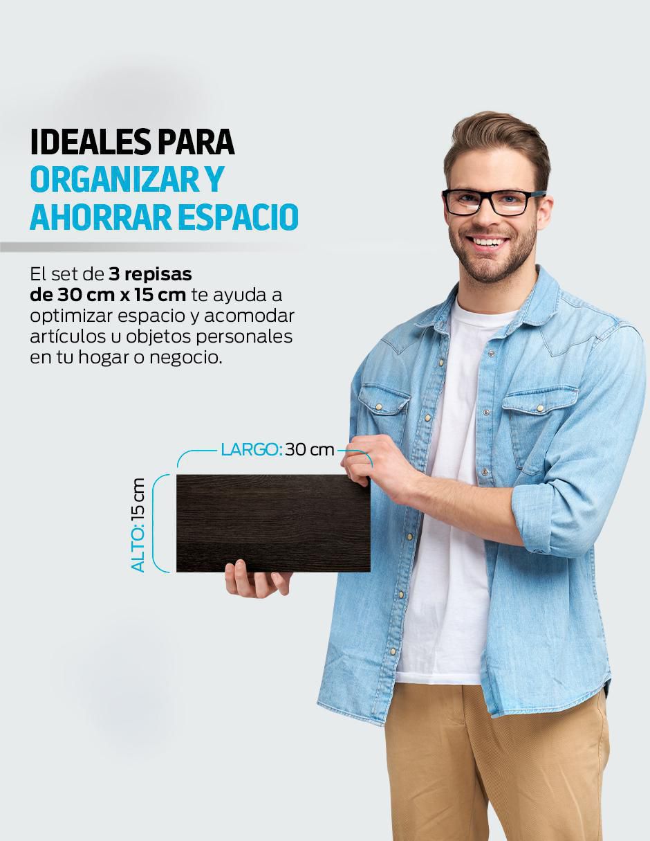 Set de repisas de MDF 16