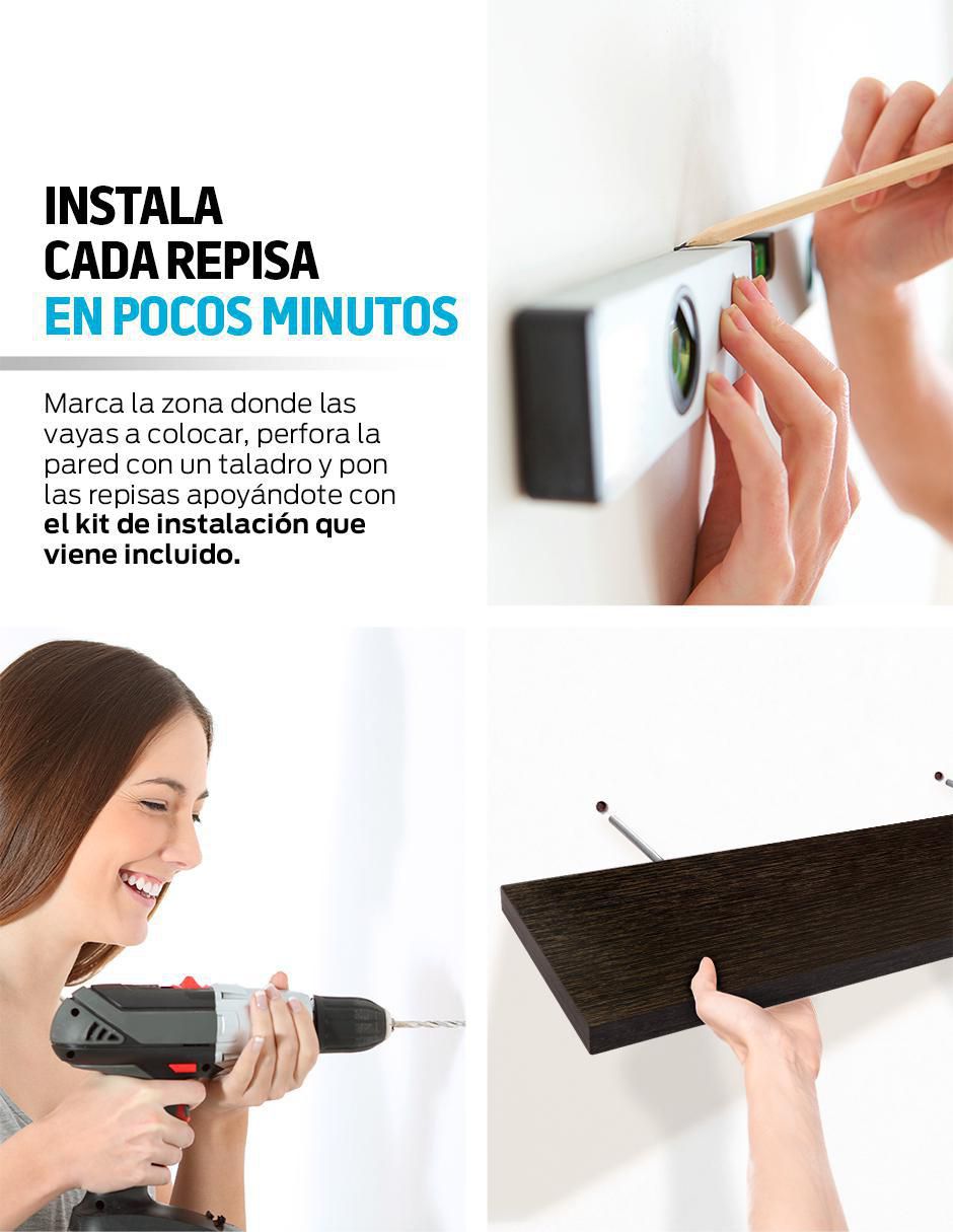 Set de repisas de MDF 12