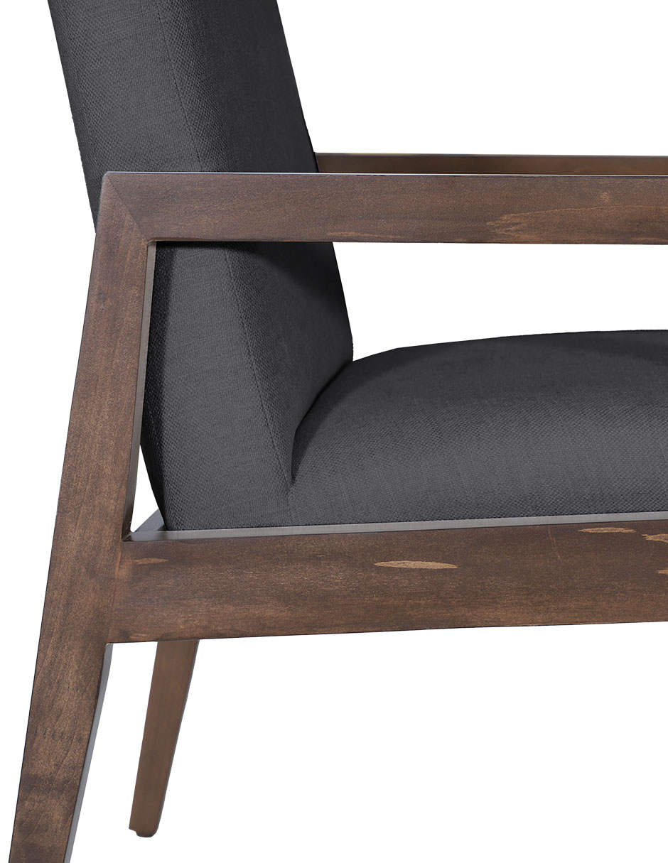 Silla London de madera nogal 6