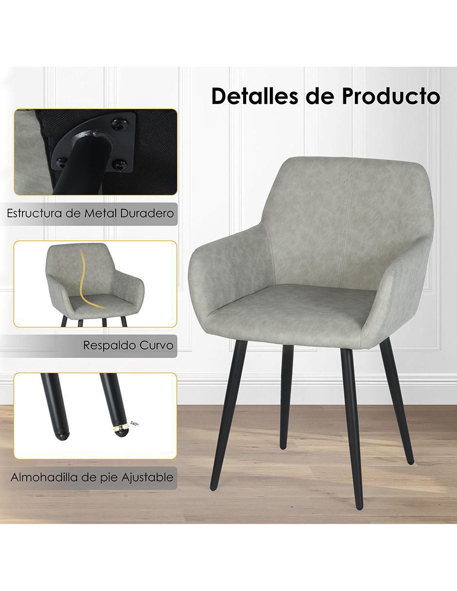 "set de (si aplica)" 2 juego de sillas furniturer lyanco "de" cuero