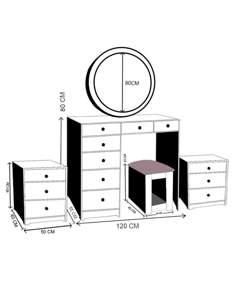 Set Recámara de MDF 9