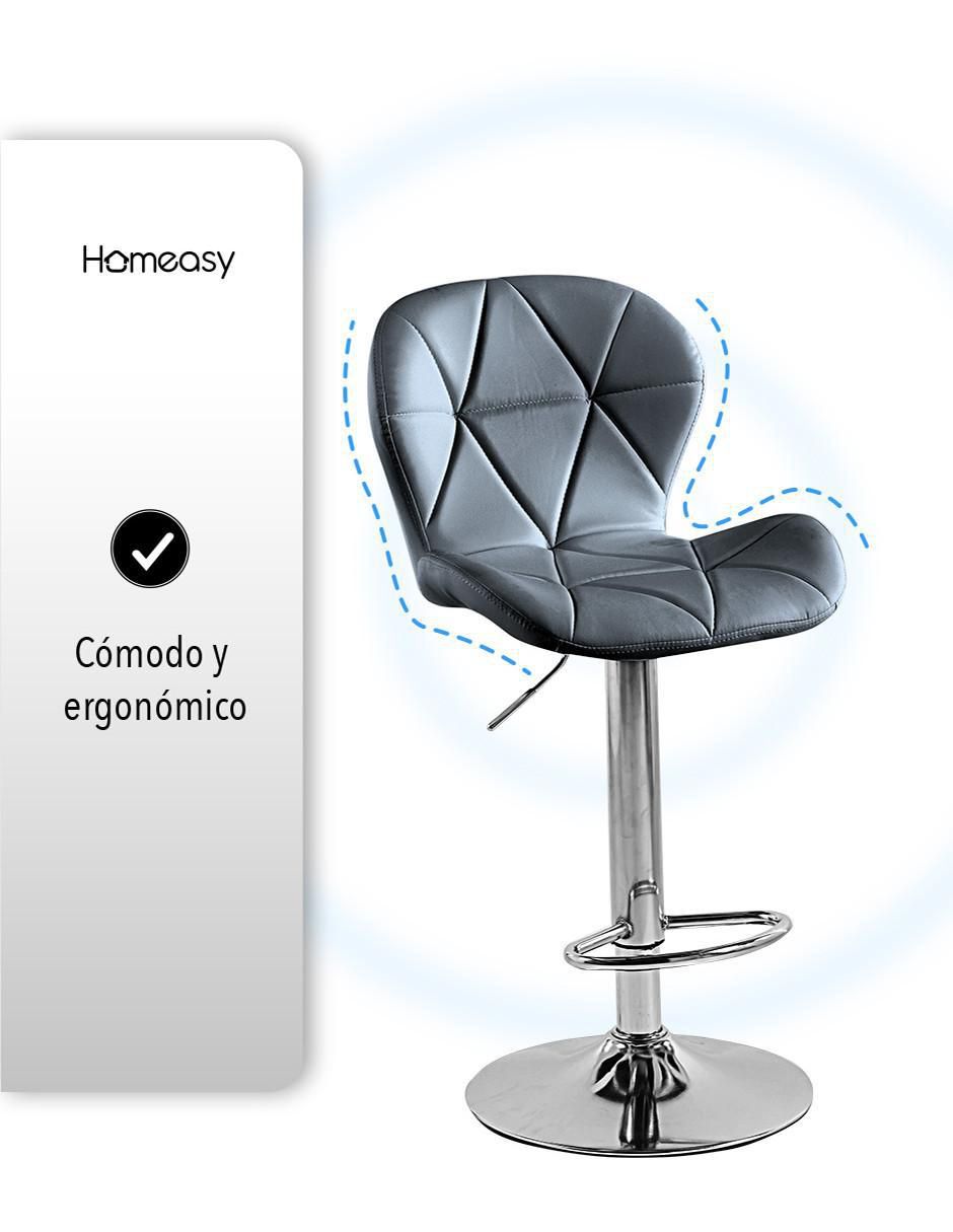 Juego de bancos altos homeasy easy shop "de" metal