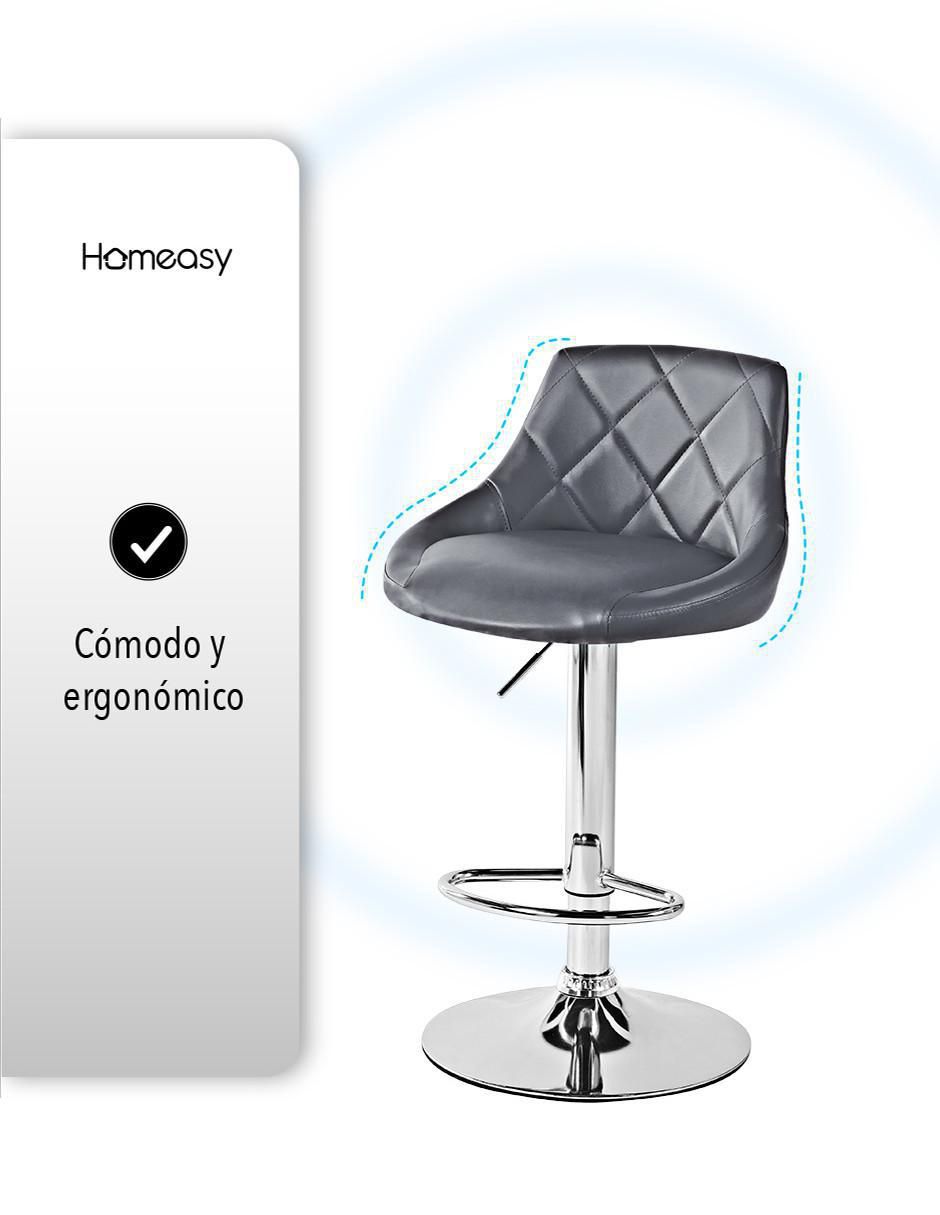 Juego de bancos altos homeasy easy shop  "de" metal