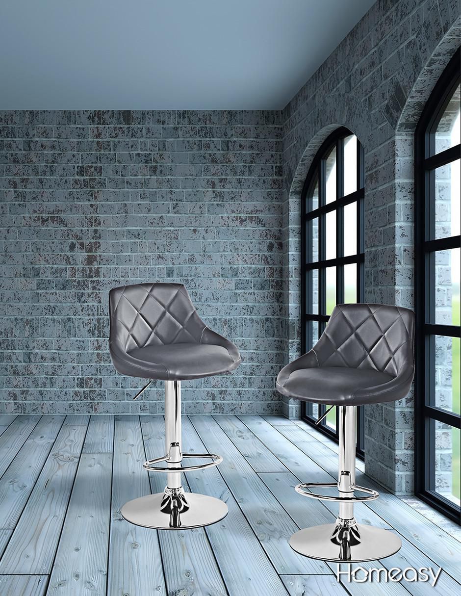 Juego de bancos altos homeasy easy shop  "de" metal