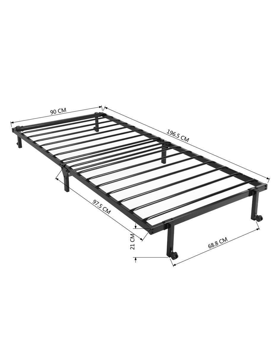 Base para cama armable de metal individual 8