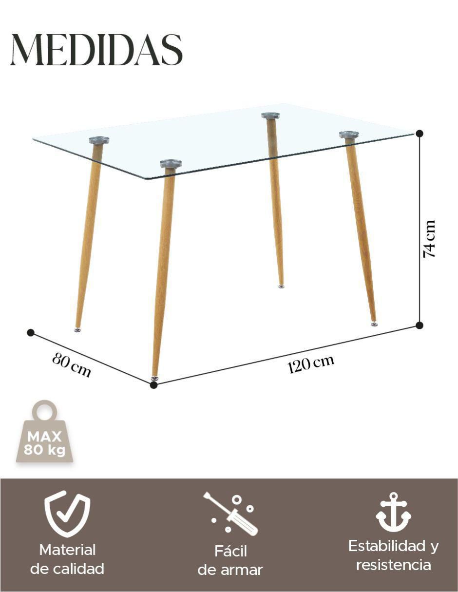 Mesa de comedor armable 7