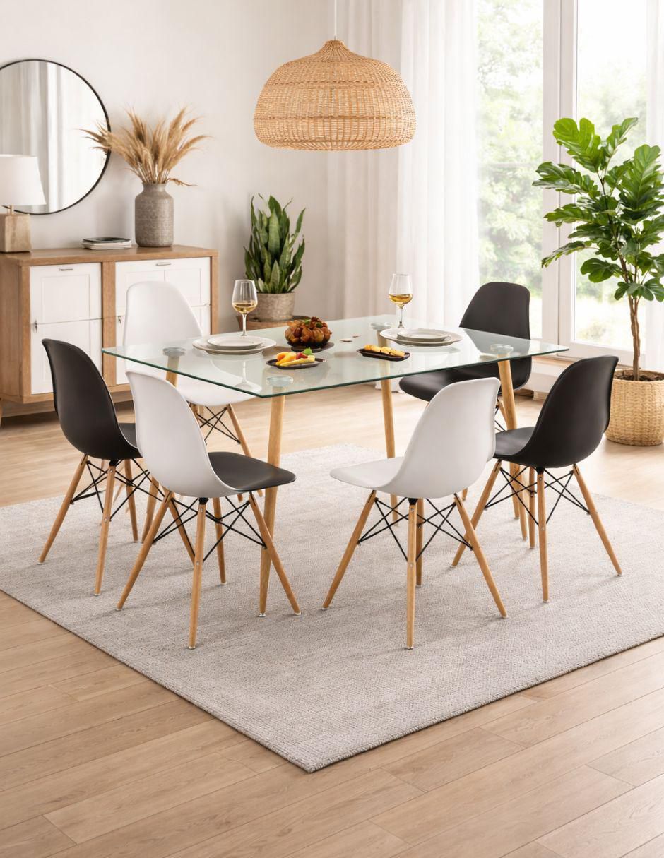 Mesa de comedor armable 6