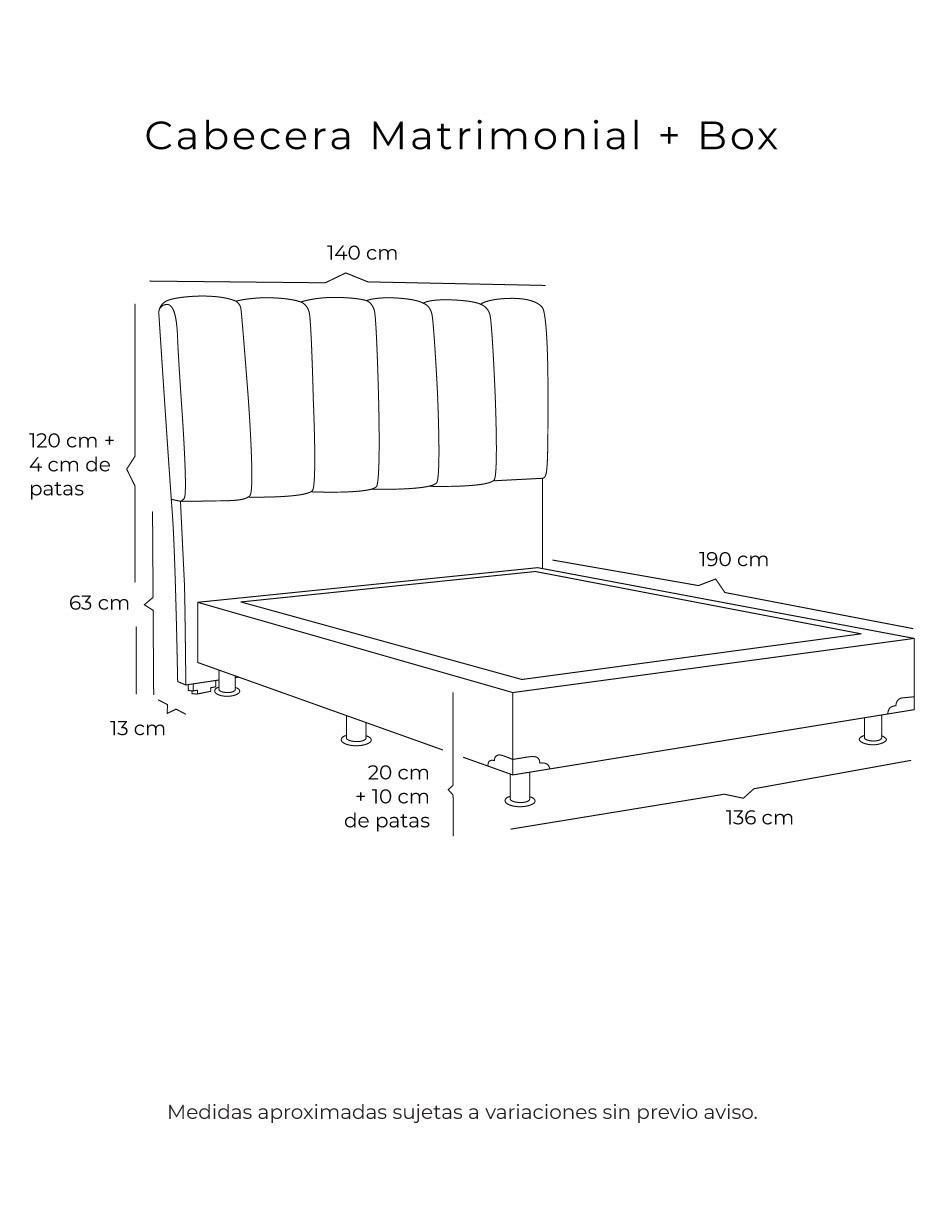 Cama Kami con Box de madera