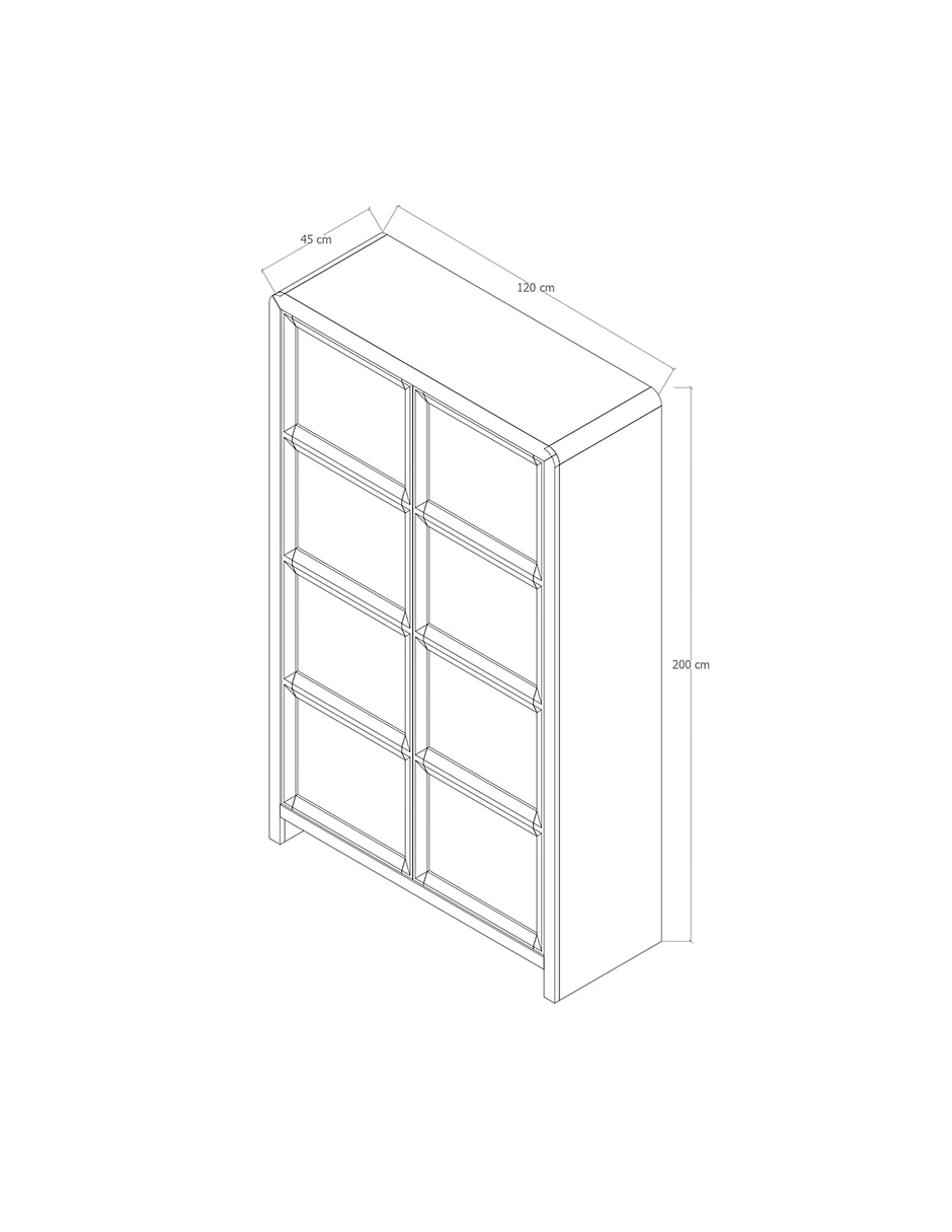 Vitrina Sante de madera encino 3