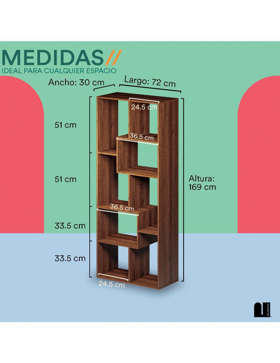 Librero Parma de MDF 7