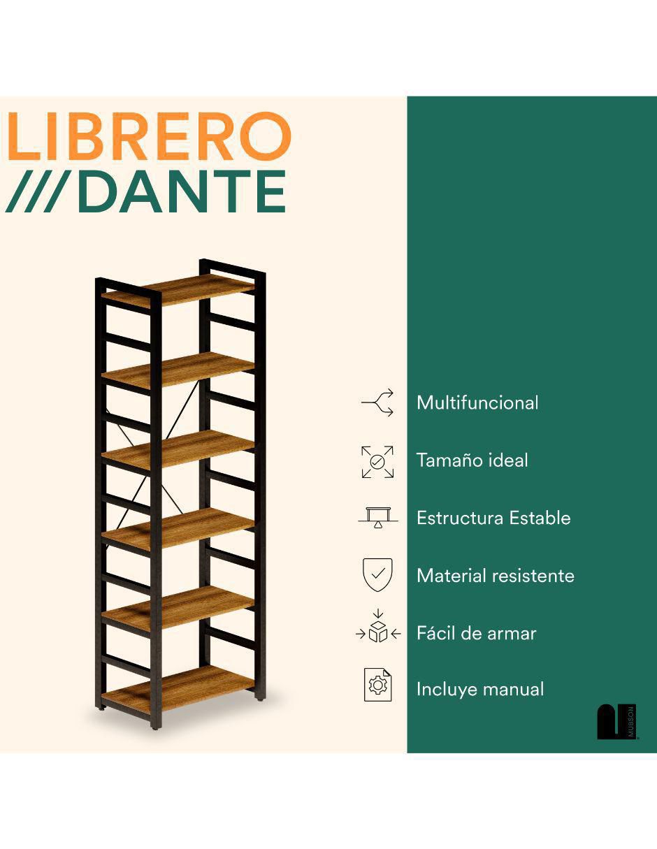 Librero Dante de MDF 2
