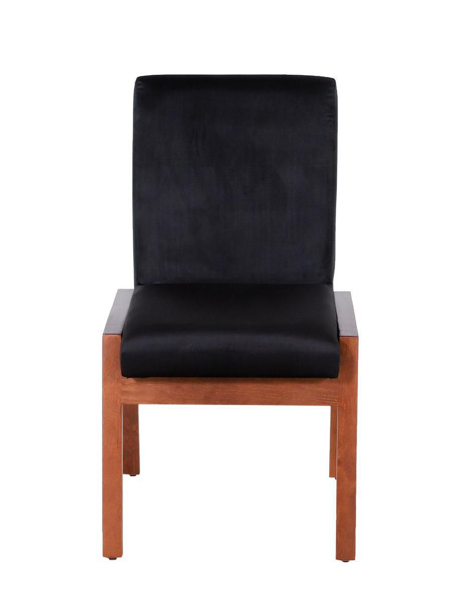 Silla Kansas de madera y tela