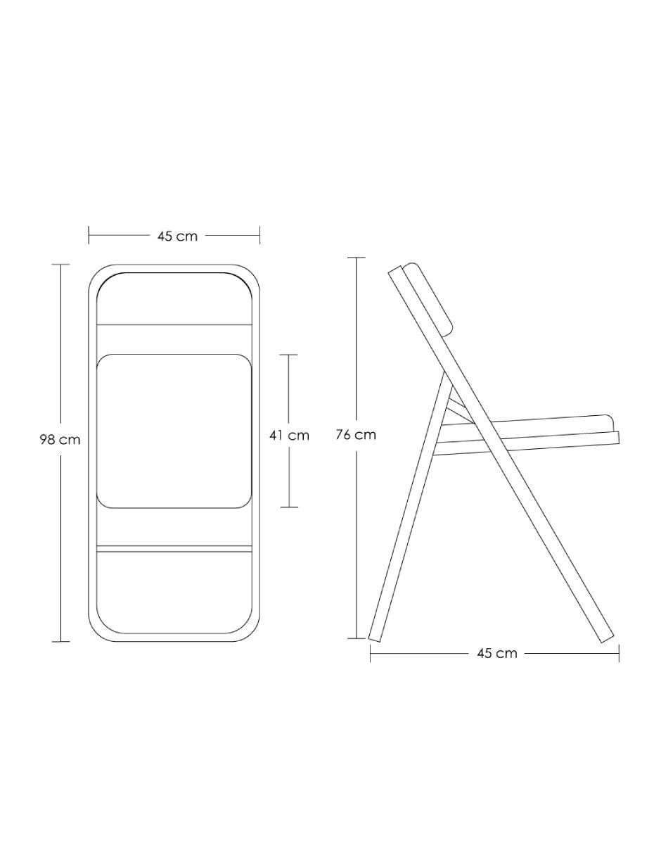 Silla plegable de metal 8
