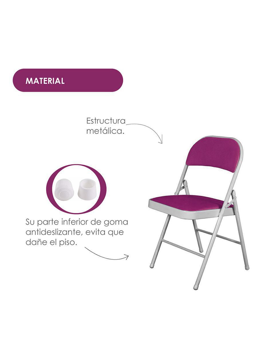 Silla plegable de metal 6