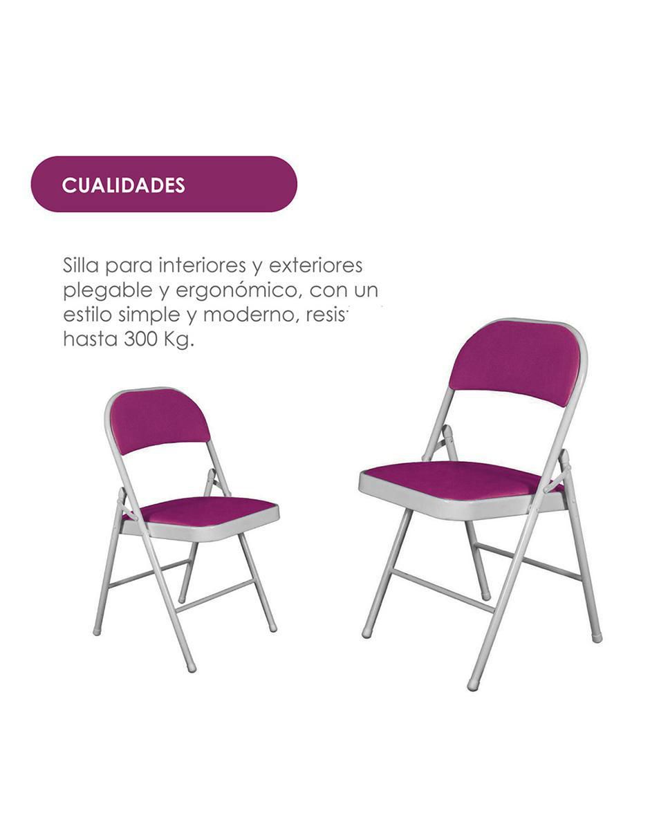 Silla plegable de metal 7