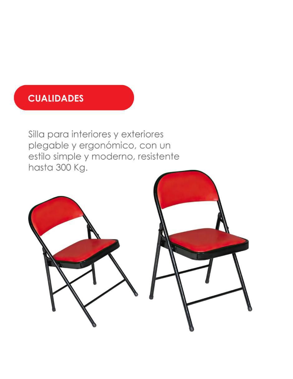 Silla plegable de metal 5