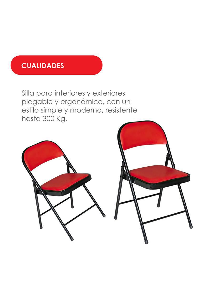 Silla plegable de metal 6