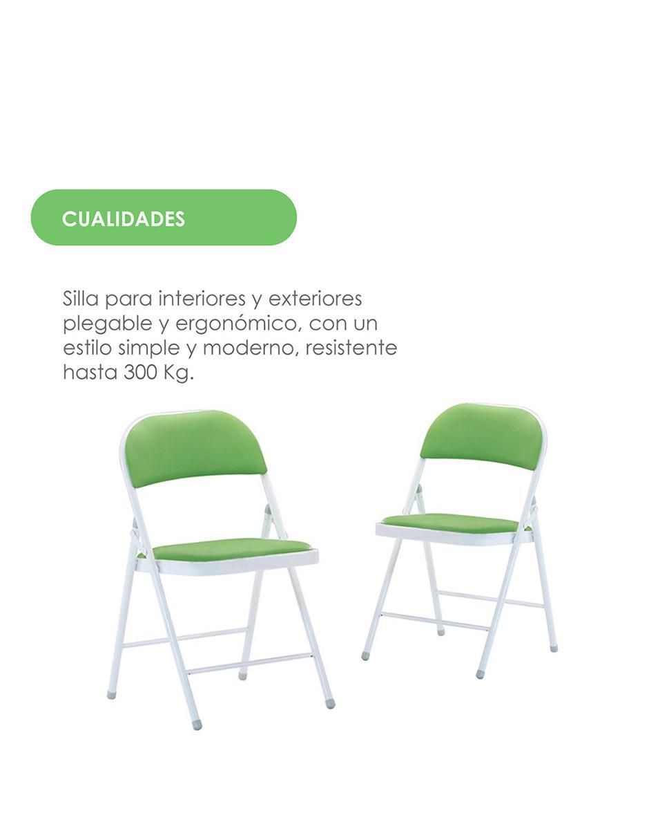 Silla plegable de metal 6