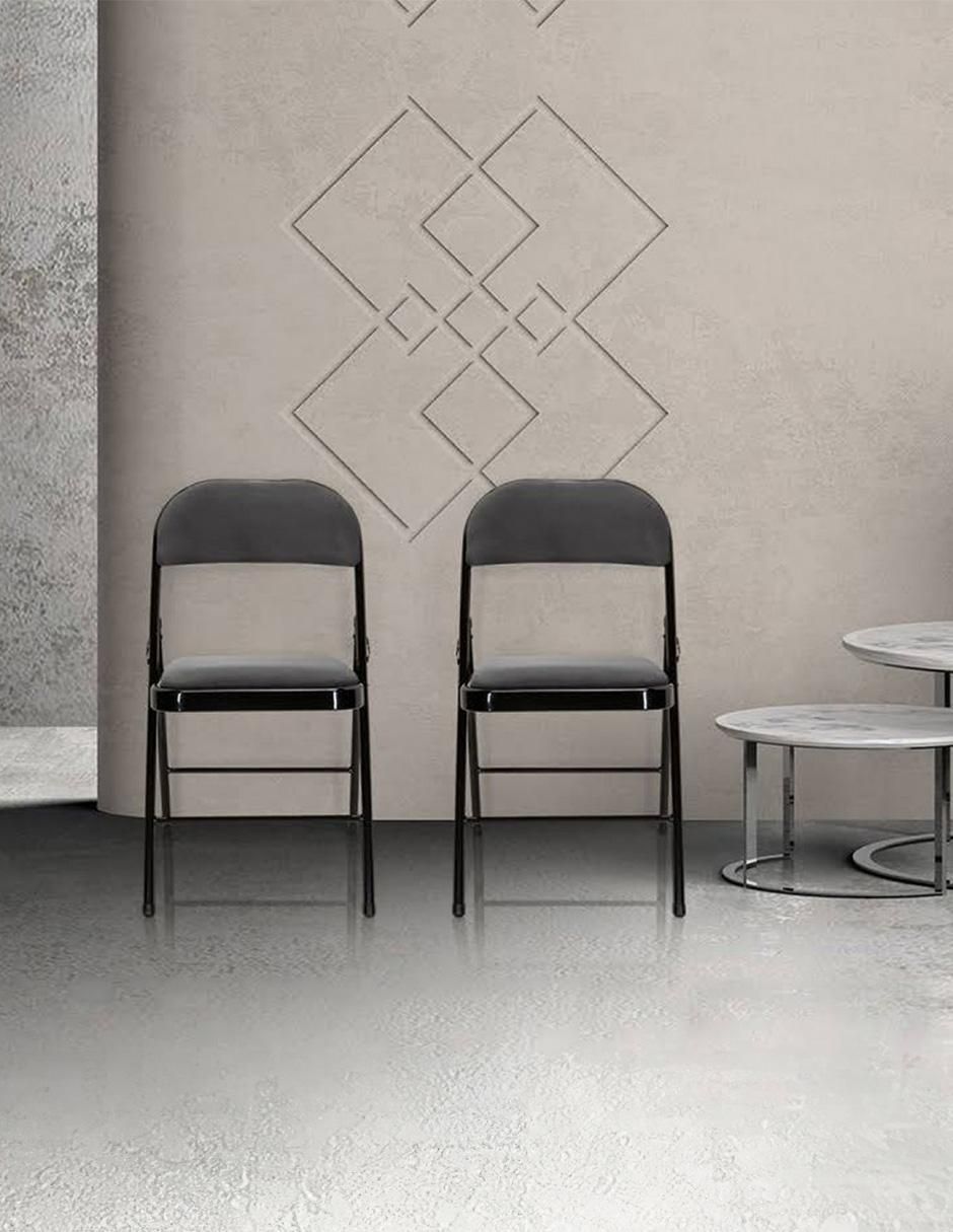 Silla plegable 1 "piezas" sin familia ilios innova "de" metal adulto
